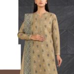 Elegant Olive Green Ethnic Suit with Blue Printed Dupatta