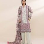 Elegant Printed Kurta with Palazzo and Matching Dupatta